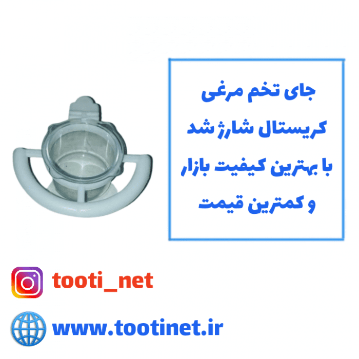 جا تخم مرغی کریستال برای پرنده